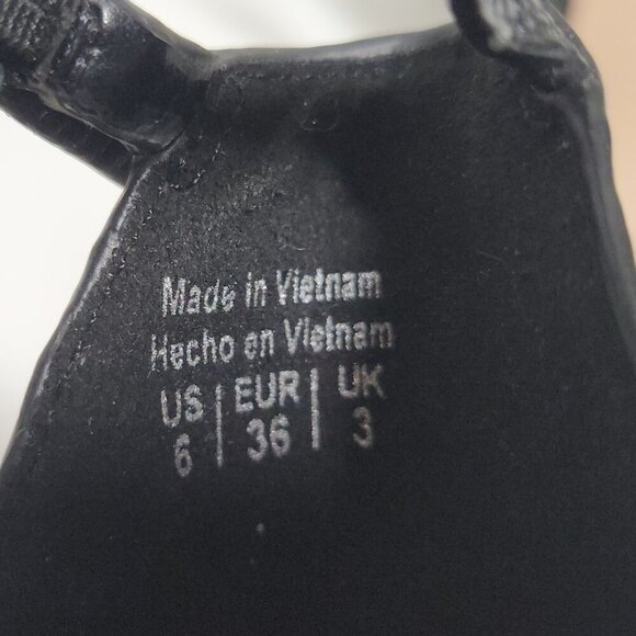 Aldo Black Stiletto Heel Sandals Women's Size 6 - Picture 10 of 11